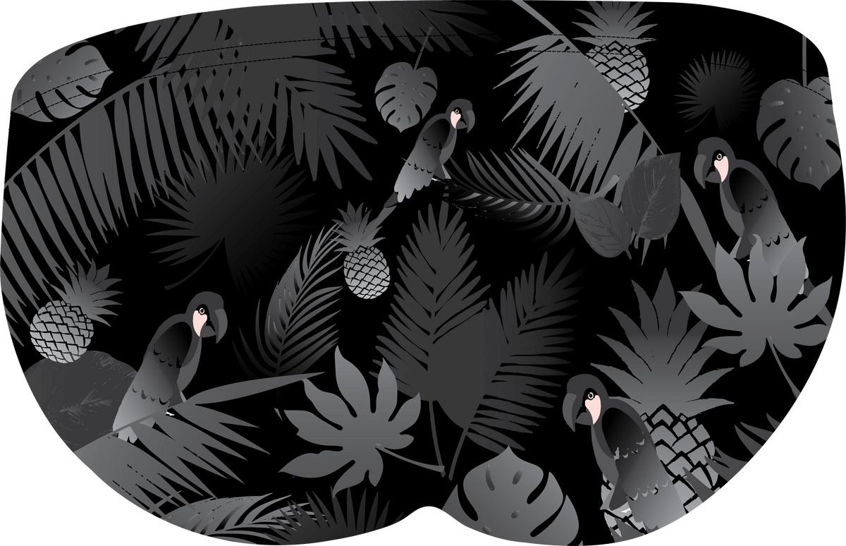 BLACK & WHITE RAIN FOREST Swimming