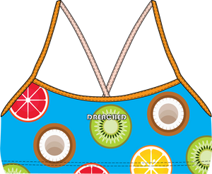 SUMMER FRUITS Thin Strap Bikini Top