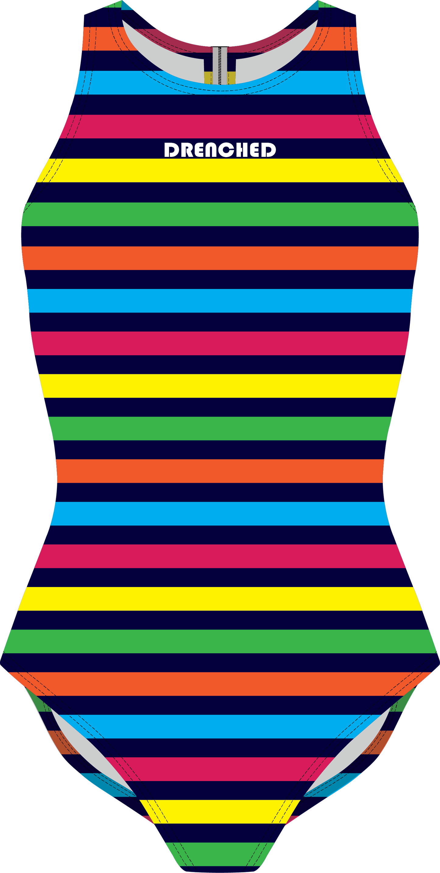 RAINBOW STRIPES Zip Back