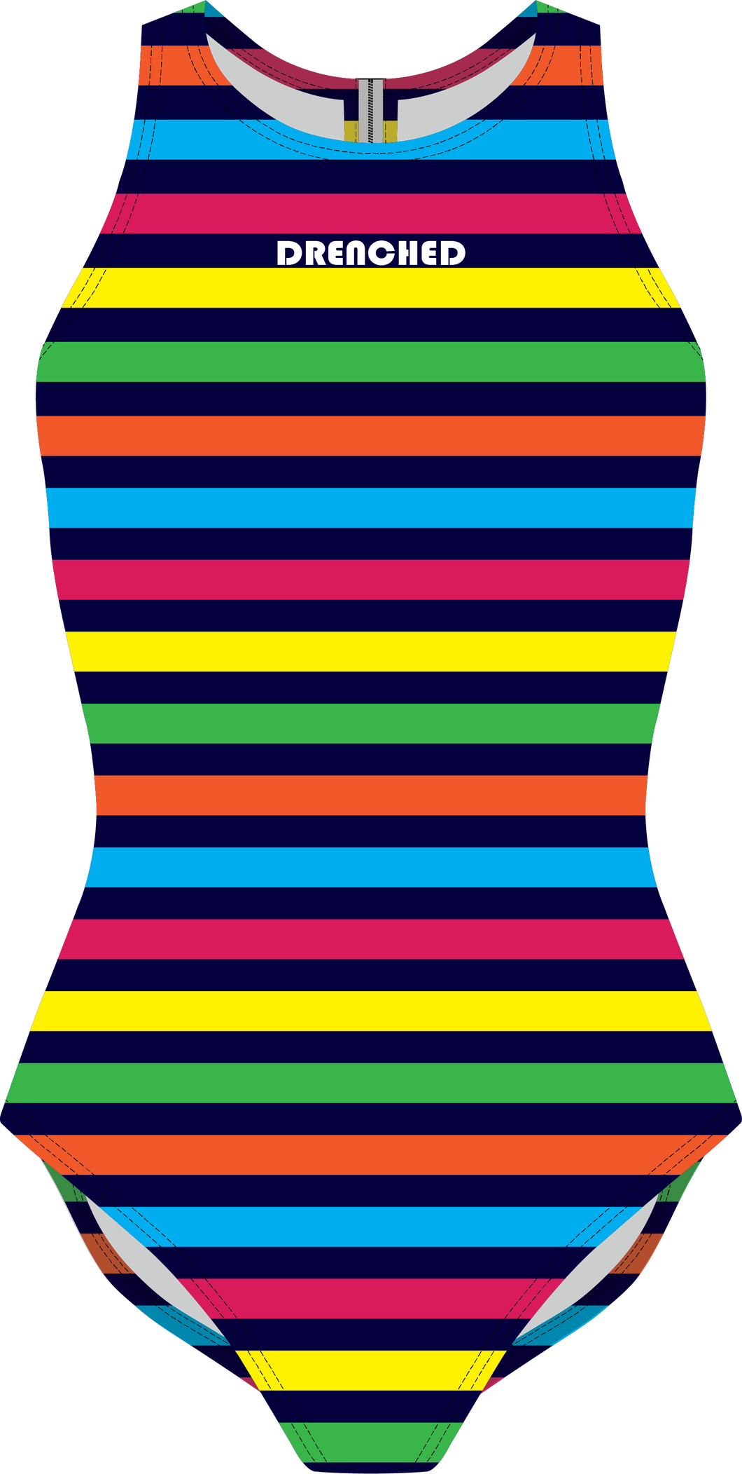 RAINBOW STRIPES Zip Back